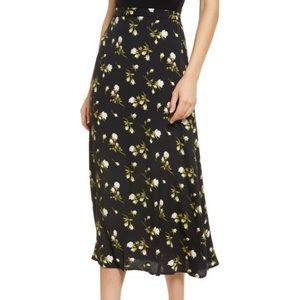Reformation Bea Midi Skirt in Rosalee